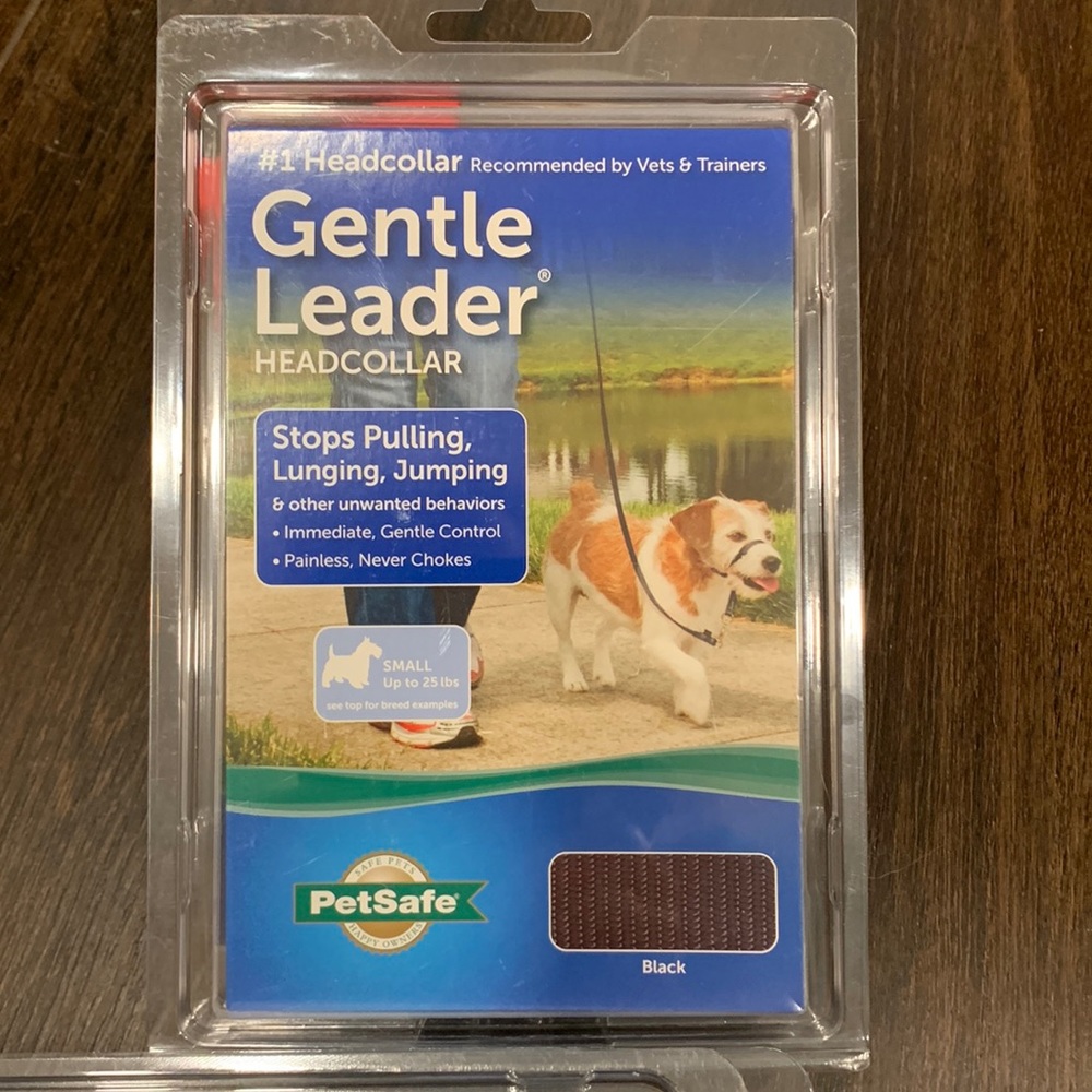 NWT Gentle Leader Headcollar Black Sz Small *ALL PROCEEDS GO TO SAVING ANIMALS*